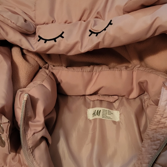 H AND M toddler's girl jacket size 3/4 in pink - Picture 5 of 6